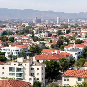 Residential area in Beverly Hills showing signs of rent increases.