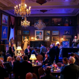 Scene from David Lynch estate auction showcasing various collectibles