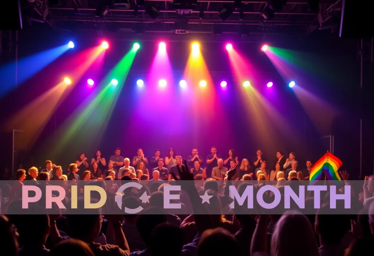 Performance by the Gay Men's Chorus of Los Angeles during the Dancing Queens concert