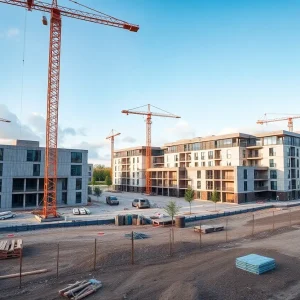 Construction site of One Beverly Hills with educational opportunities in view