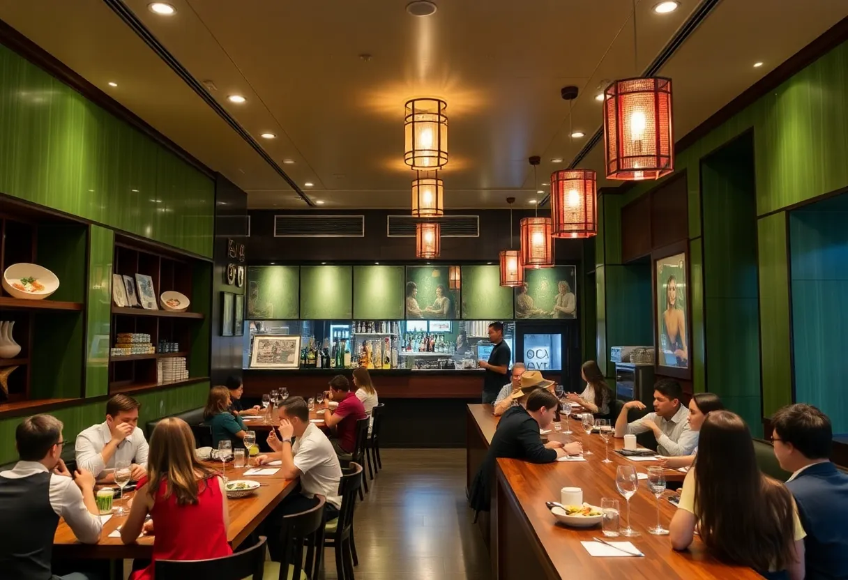 Sogo Roll Bar restaurant interior with sushi offerings