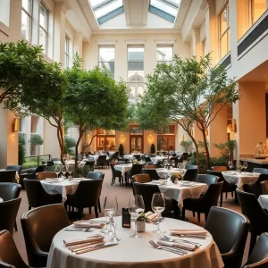 Interior of Somni, the first three-Michelin-star restaurant in Los Angeles