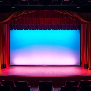 Stage set for a Theatre 40 performance