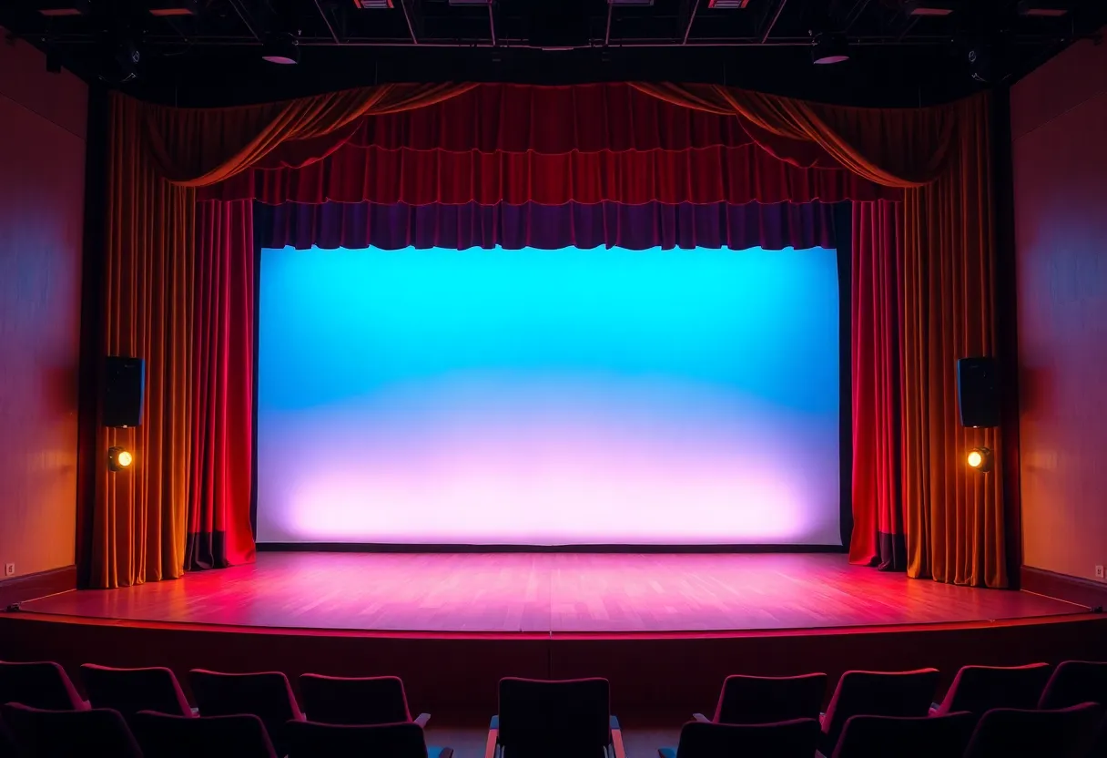 Stage set for a Theatre 40 performance