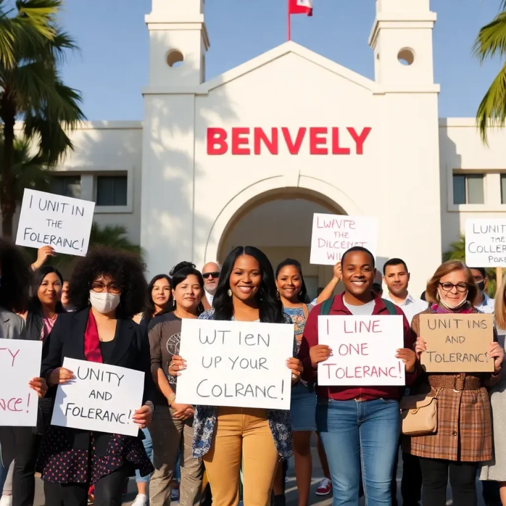 Community leaders advocating against antisemitism in Beverly Hills