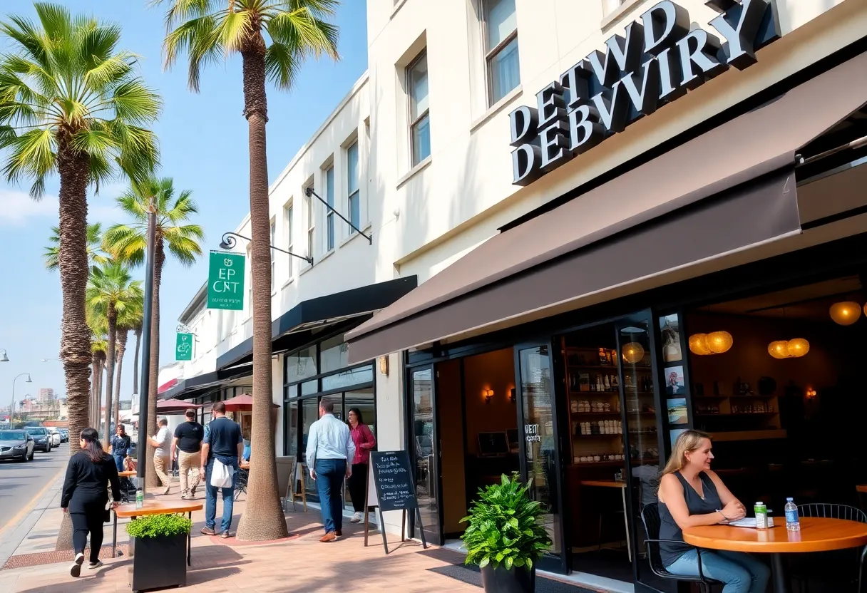 Vibrant business community in Beverly Hills with local shops and events
