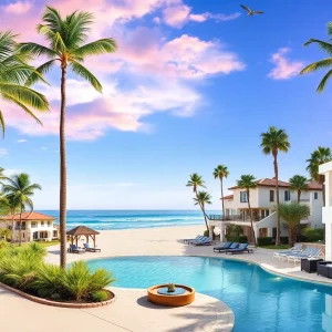 A scenic view of California's luxury coastal lifestyle.