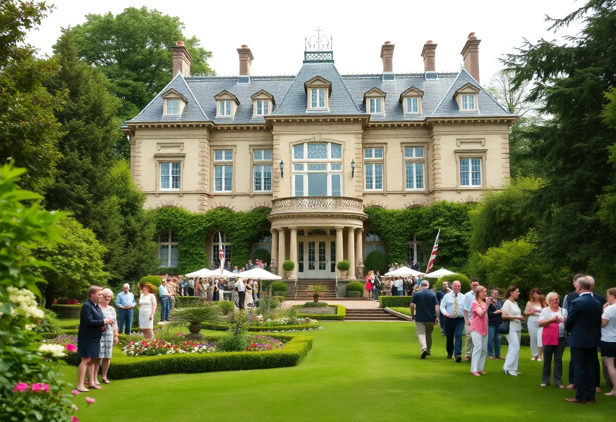 Greystone Mansion in Beverly Hills, hosting cultural events.