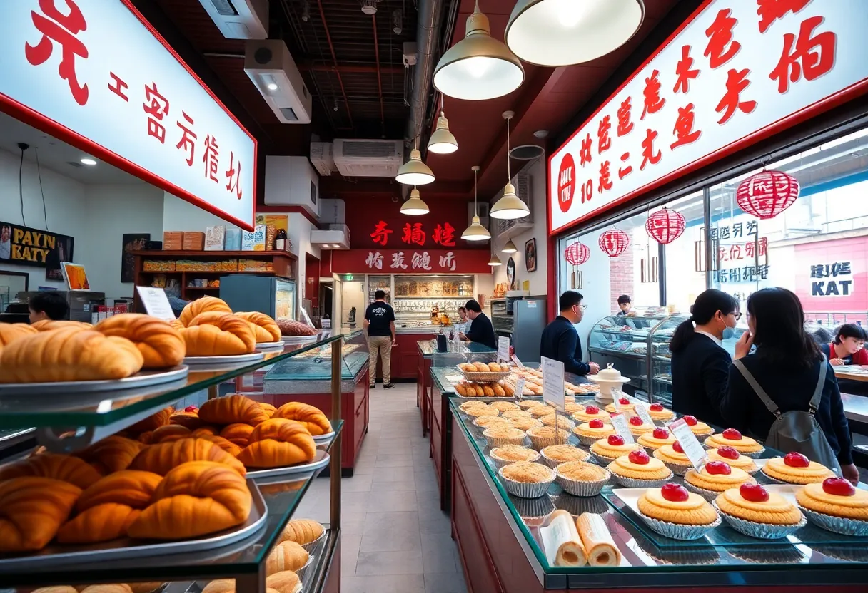 Interior of Hi Bake Bakery with diverse pastries