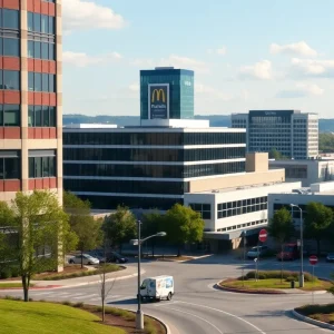 Franklin Tennessee cityscape with In-N-Out Burger theme