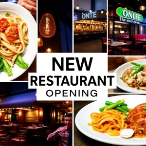 A vibrant view of new restaurants in Los Angeles featuring diverse cuisines.