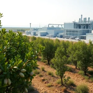 New Setton Pistachio processing plant in Zamora, California