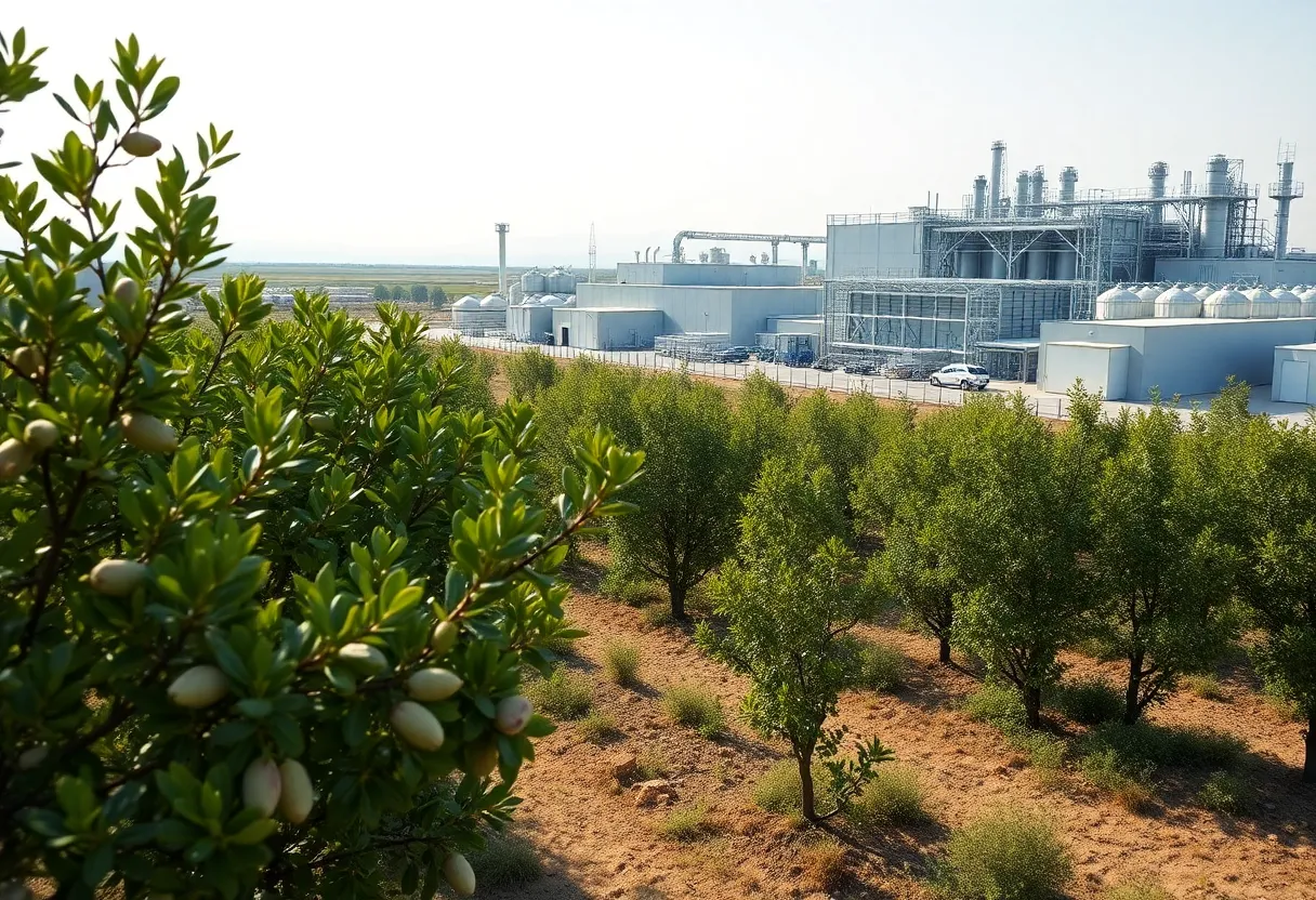 New Setton Pistachio processing plant in Zamora, California