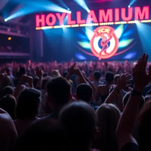 Audience enjoying SiR's emotional performance at Hollywood Palladium.