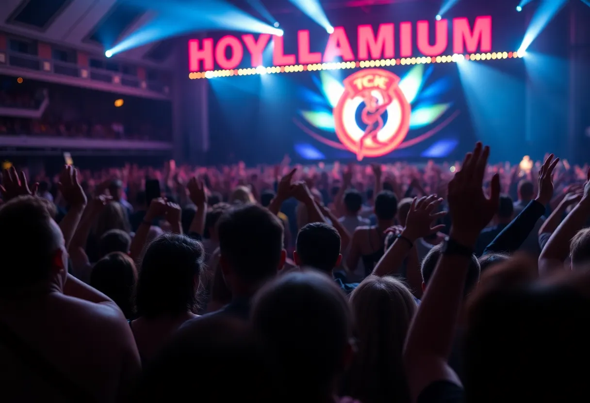 Audience enjoying SiR's emotional performance at Hollywood Palladium.