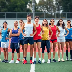 Diverse group of athletes representing gender inclusivity in sports