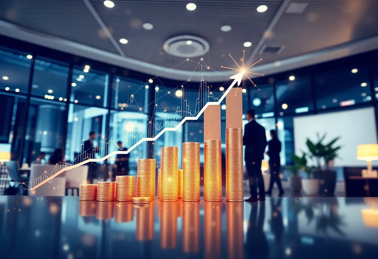 Visual representation of wealth management expansion