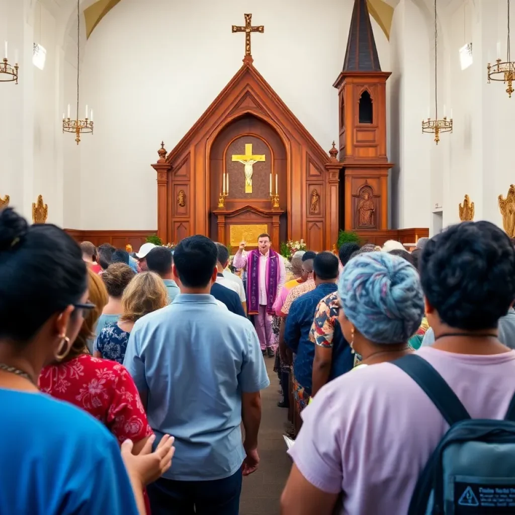 Community members gathered for Municipal Government Service at Saint Victor’s Catholic Church
