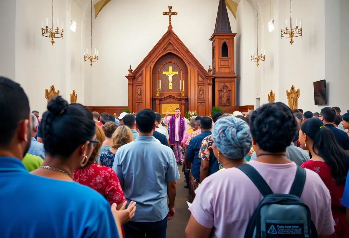 Community members gathered for Municipal Government Service at Saint Victor’s Catholic Church