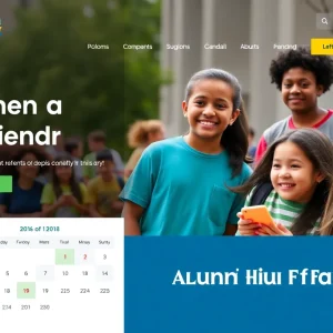 Screenshot of the redesigned website for Beverly Hills Unified School District