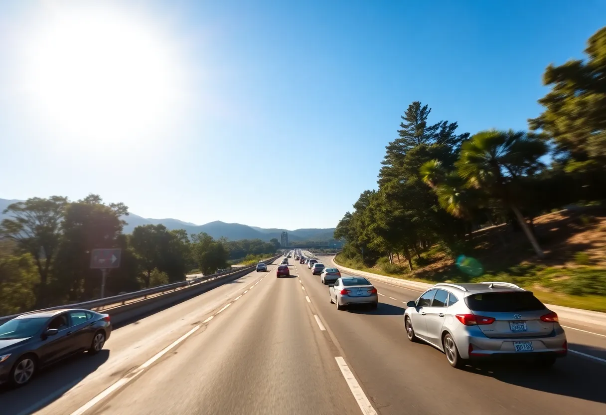 Scenic California highway representing auto insurance options.