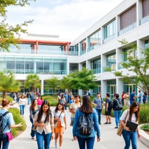 Students at California community college engaged in educational activities.