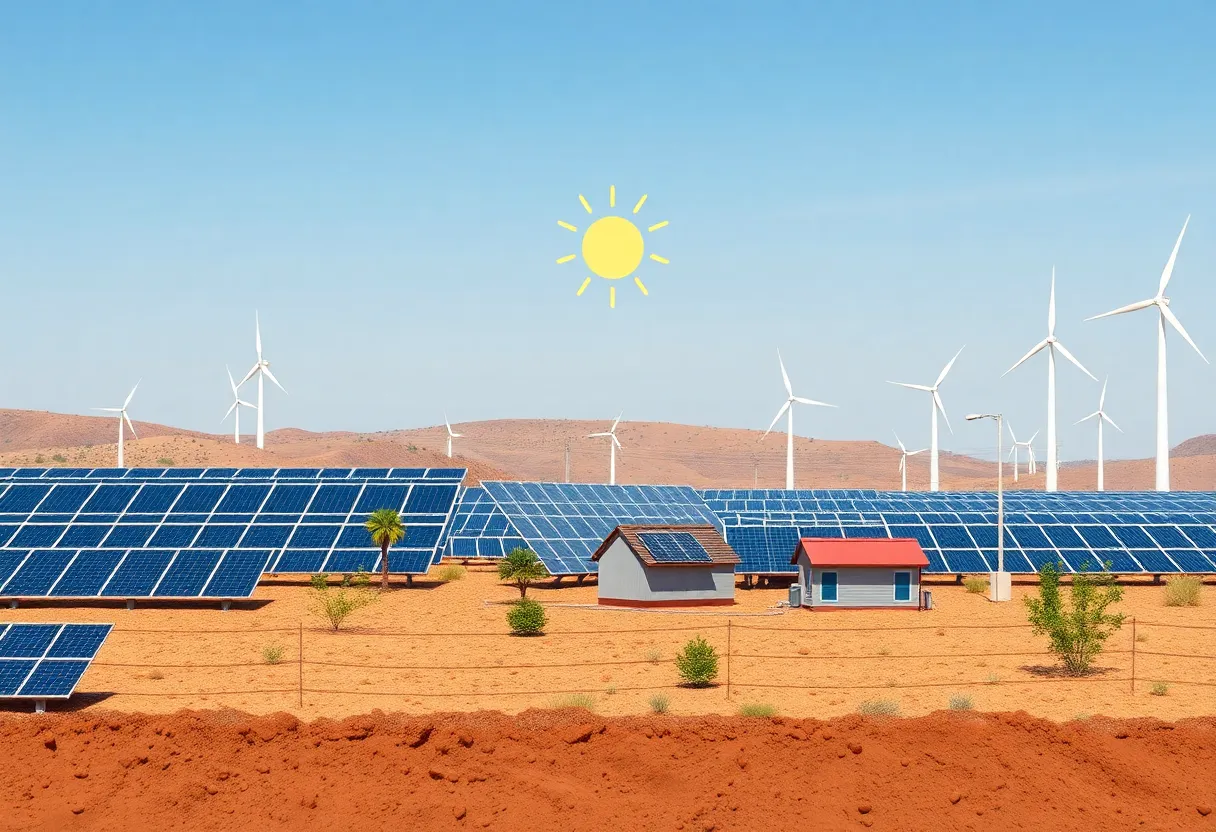 Illustration of California's energy grid with residential battery systems.