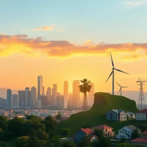 California skyline focusing on finance and development