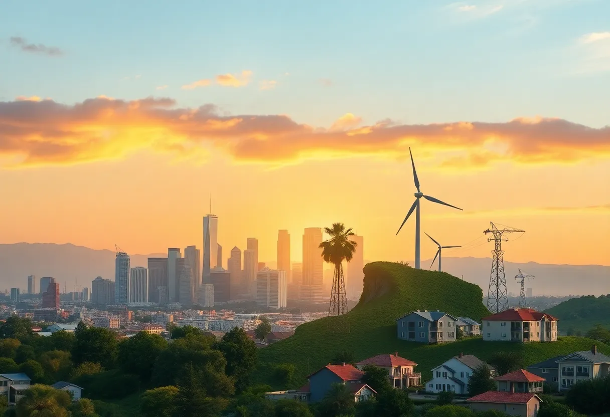 California skyline focusing on finance and development