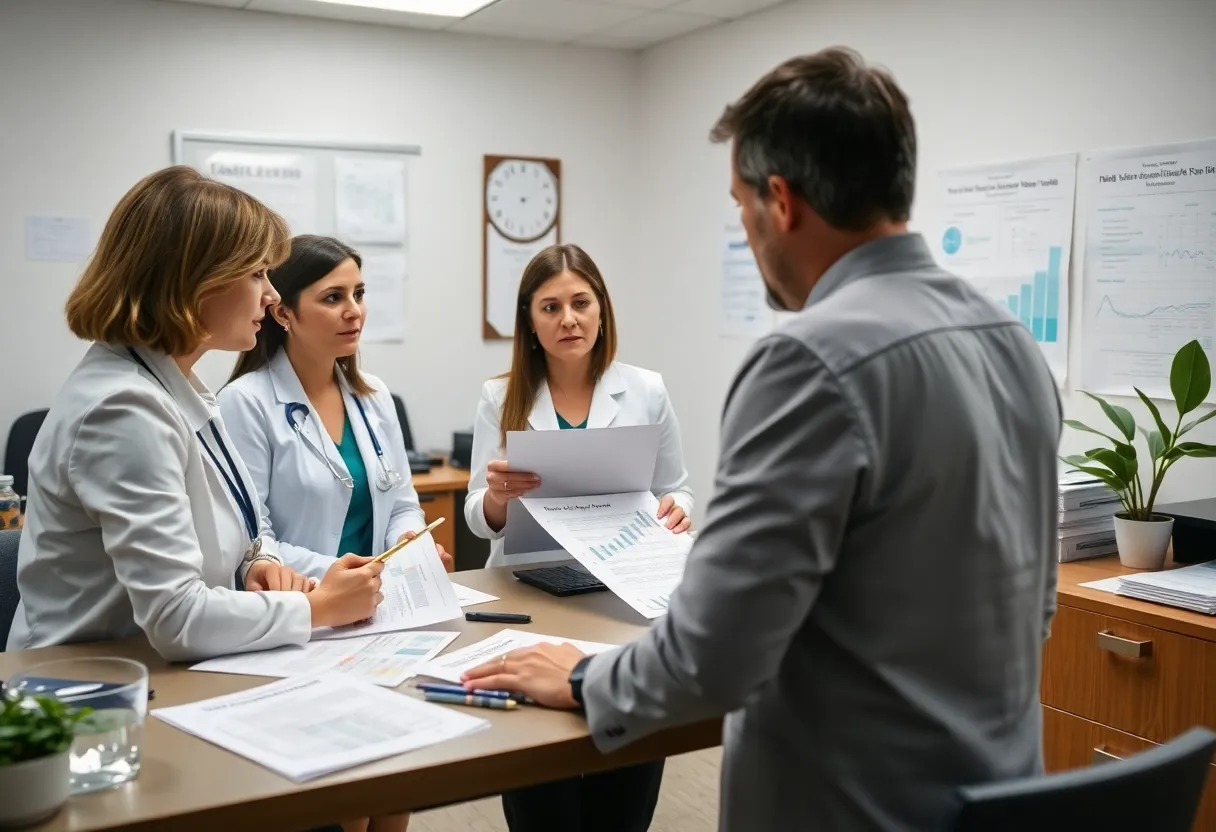 California health insurance agents discussing premium increases