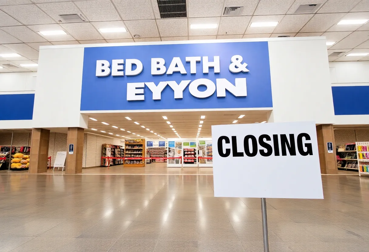Closed Bed Bath & Beyond retail store in California