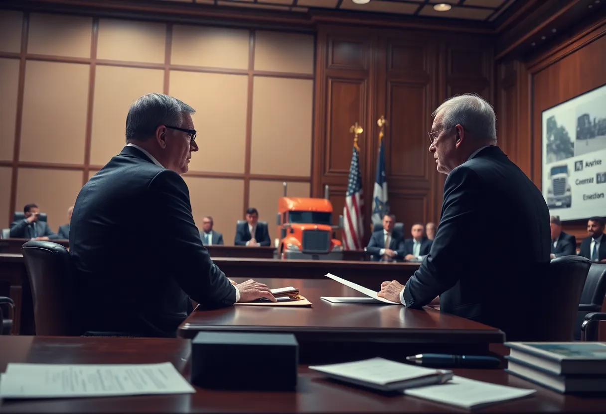 Courtroom battle over Clean Truck Partnership regulations