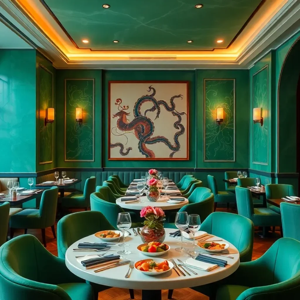 Interior of 88 Club fine-dining restaurant