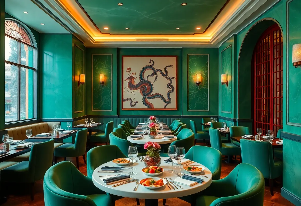 Interior of 88 Club fine-dining restaurant