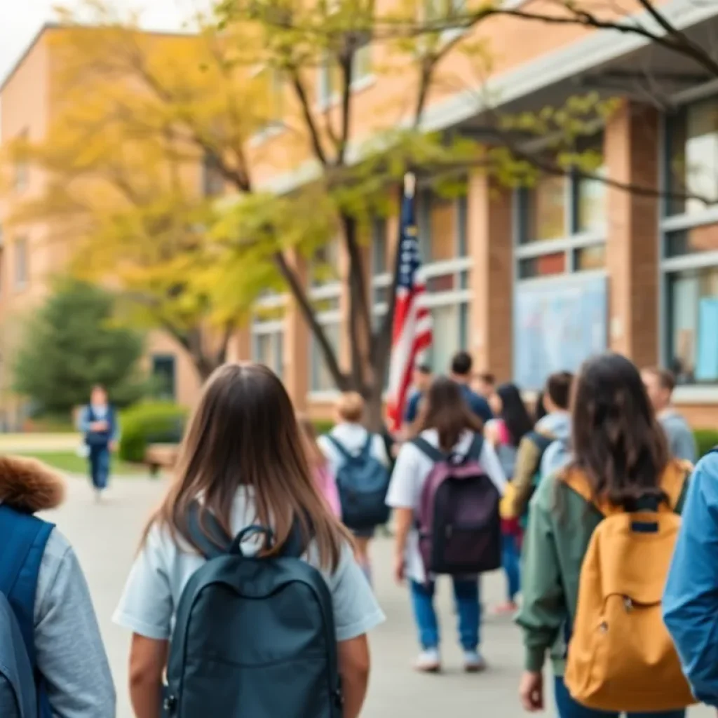 Empty Beverly Hills school campus highlighting inclusivity and safety