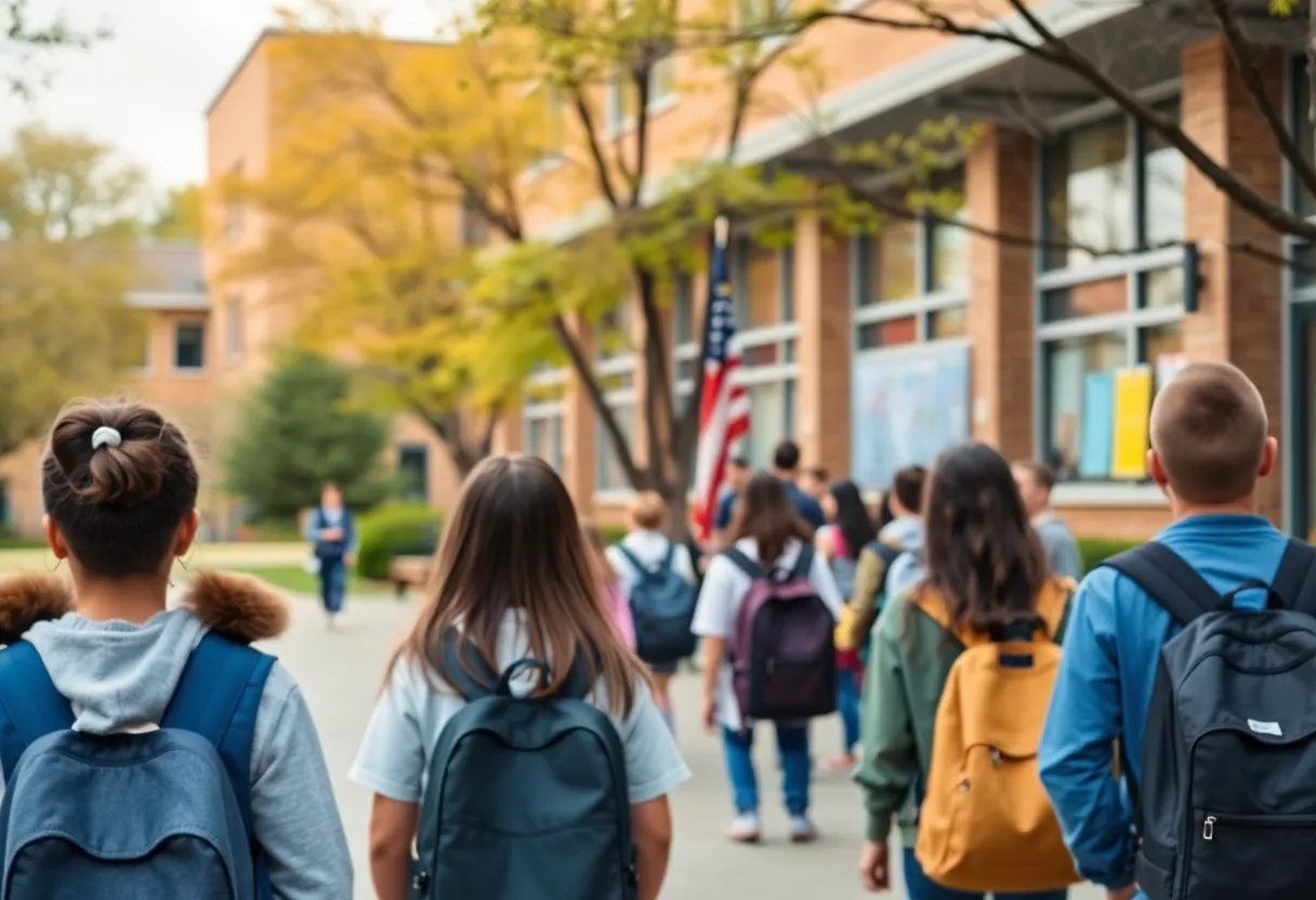 Empty Beverly Hills school campus highlighting inclusivity and safety