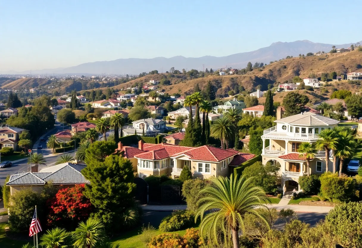 A community engagement scene in Beverly Hills for wildfire preparedness