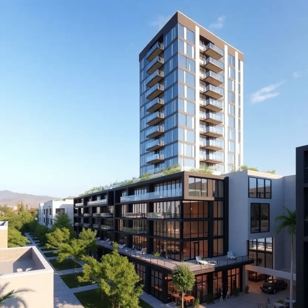 Render of the planned development at 8844 Burton Way in Beverly Hills