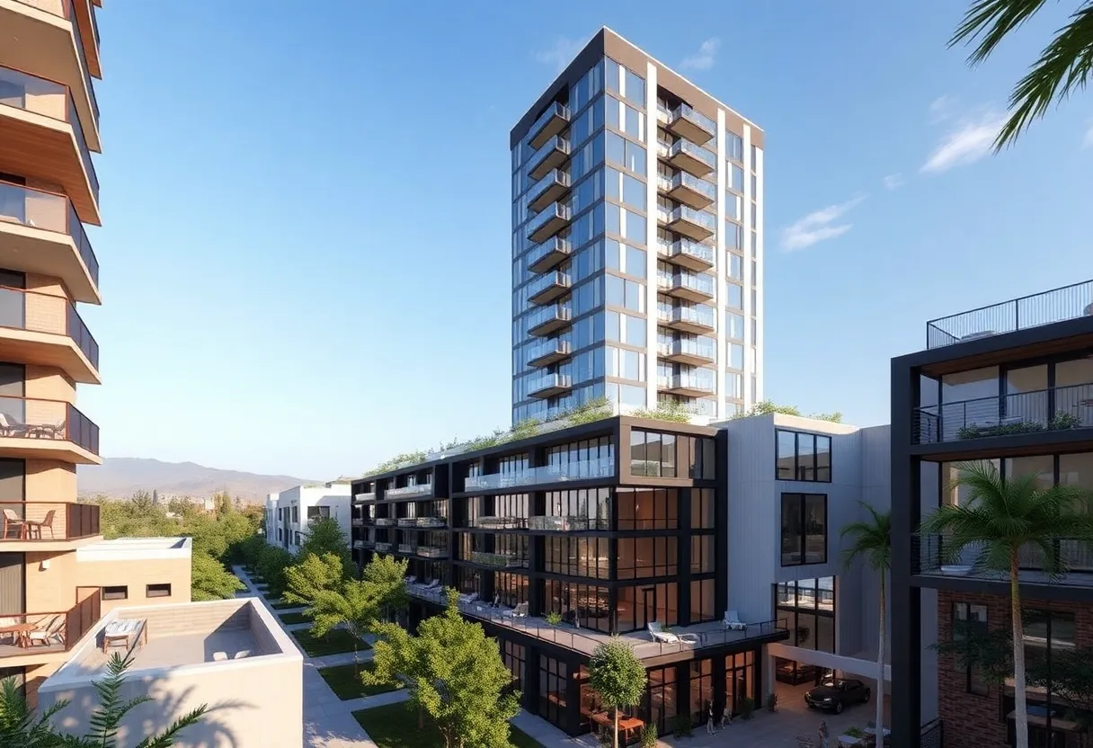 Render of the planned development at 8844 Burton Way in Beverly Hills