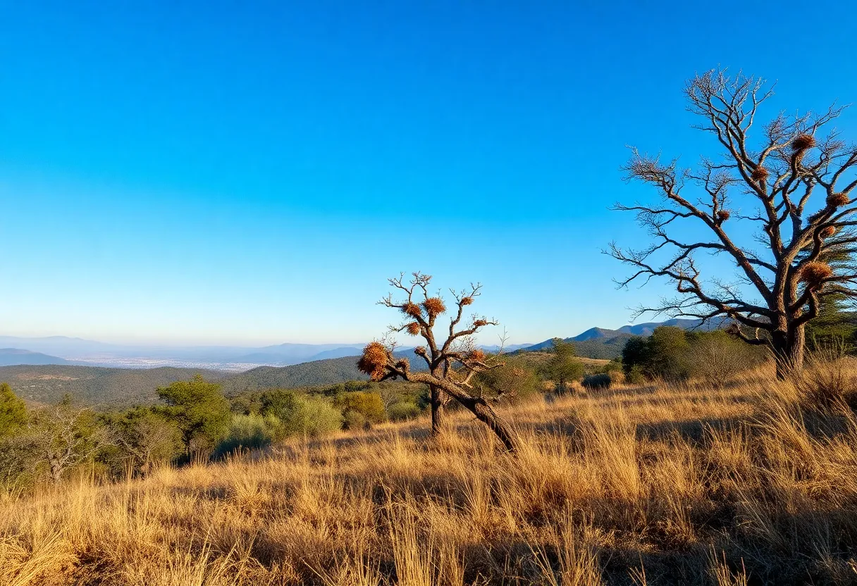 California landscape illustrating wildfire risk
