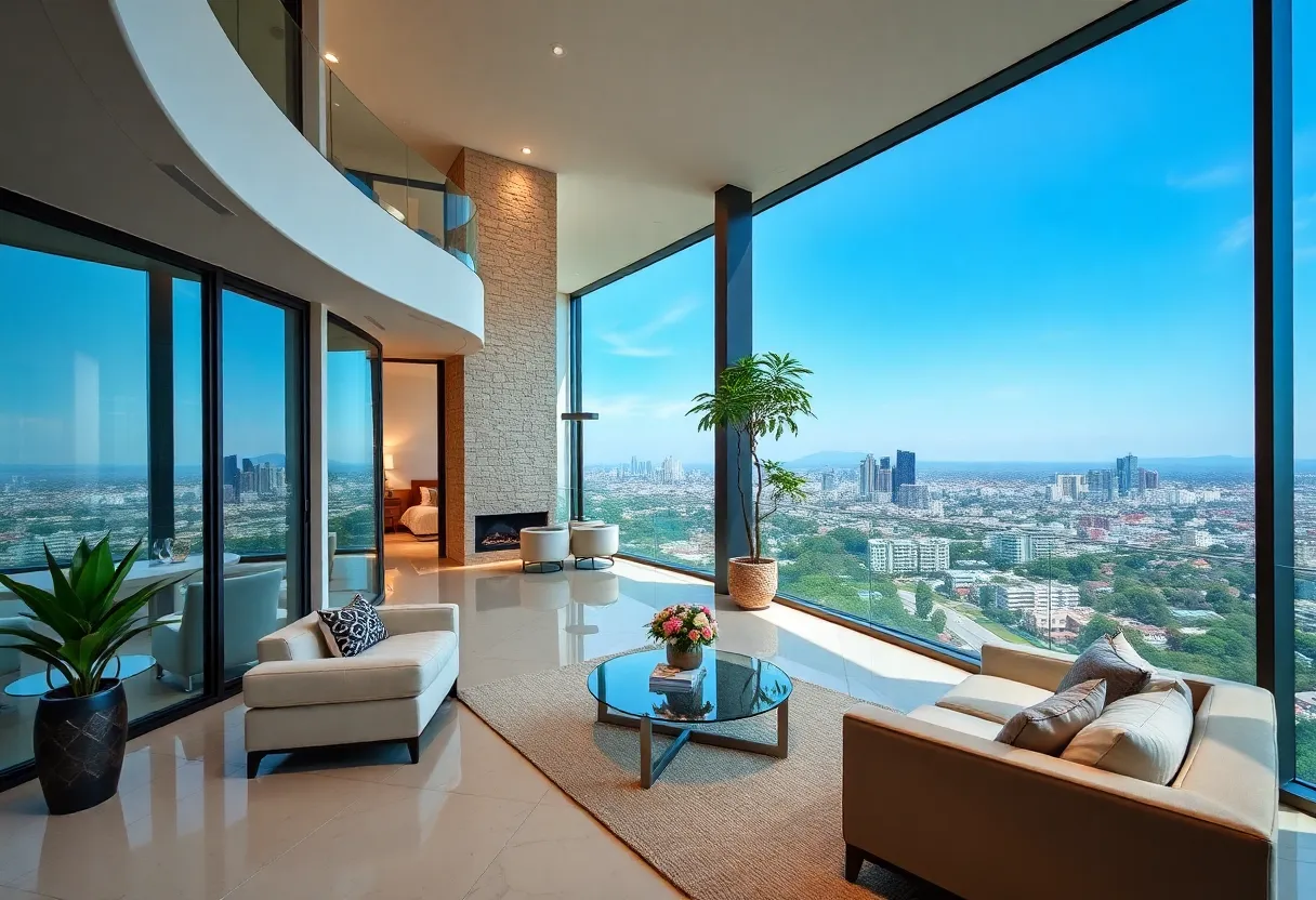 Exterior view of a luxury rental home in Los Angeles
