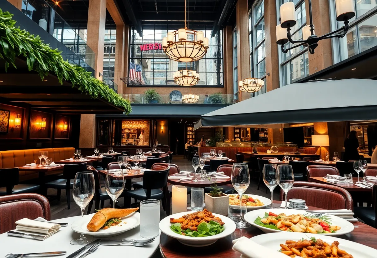 Dining scene showcasing new restaurants in Beverly Hills