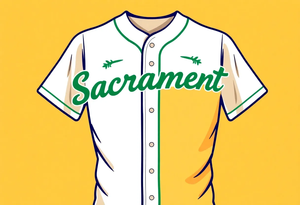 Oakland Athletics new jerseys showcasing Sacramento