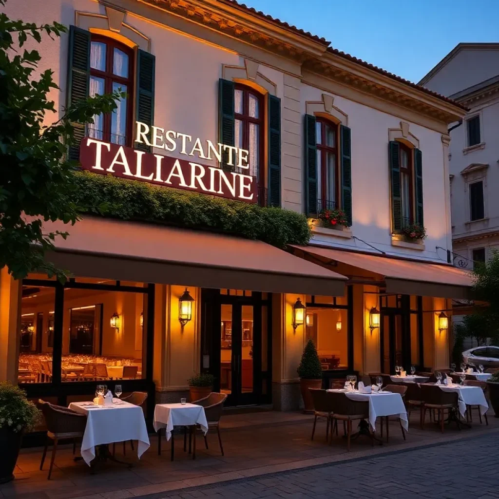 Elegant Sant Ambroeus restaurant in Beverly Hills with outdoor dining