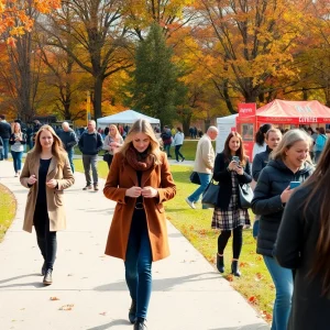 Community members enjoying autumn events in Santa Clarita