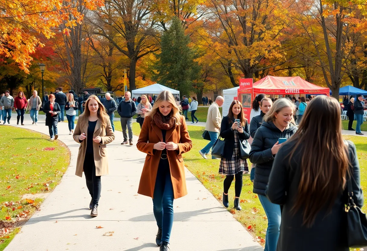 Community members enjoying autumn events in Santa Clarita