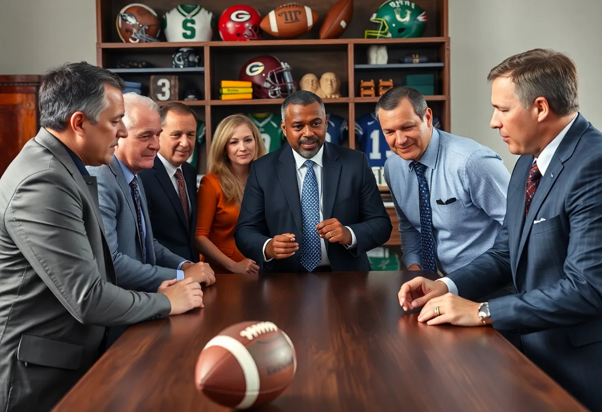UCLA football coaching search committee meeting