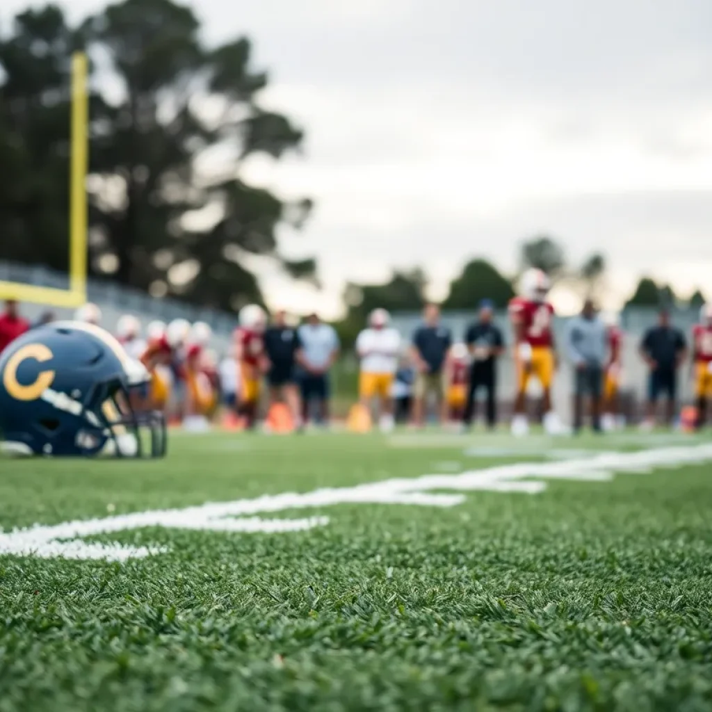 UCLA football field representing collegiate sports challenges