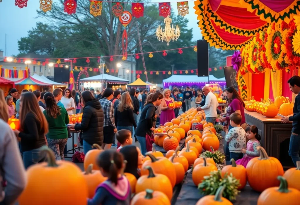 Families enjoying the Beverly Hills Fall Festival activities