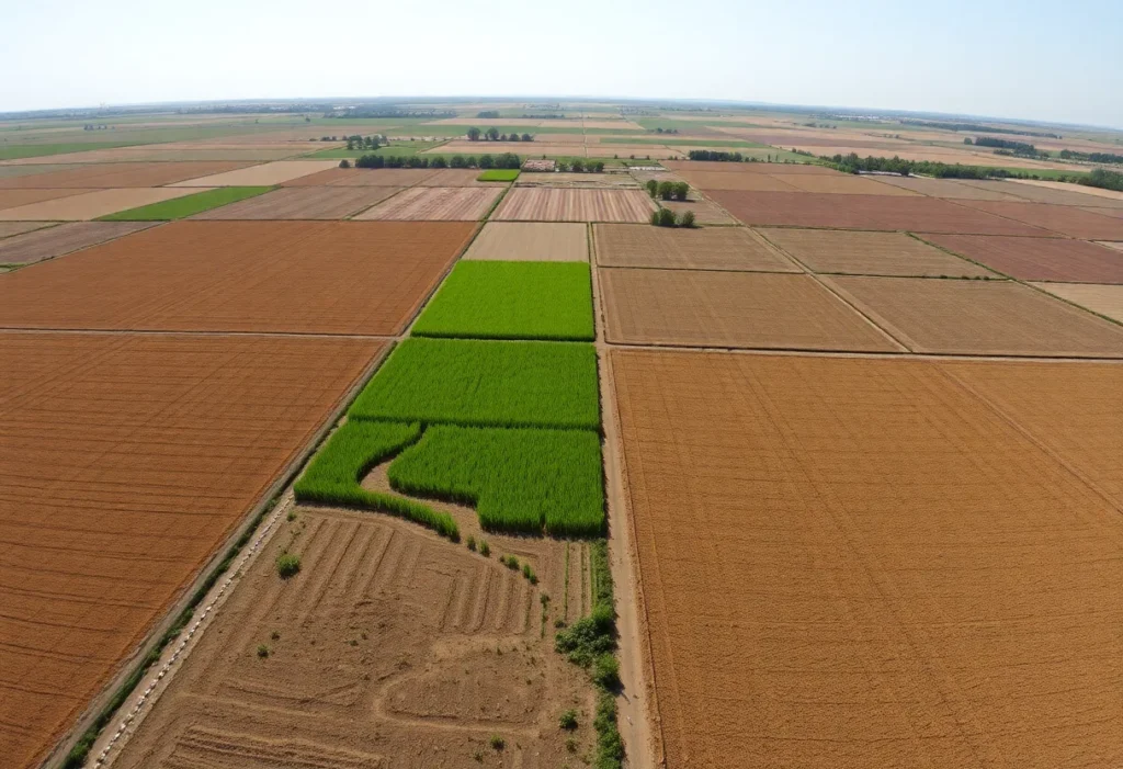 California rice fields affected by drought conditions